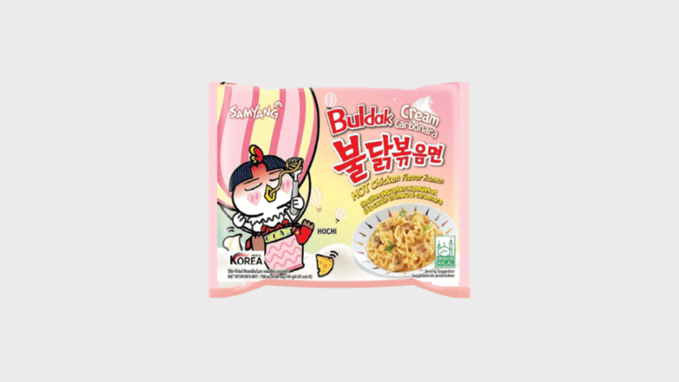 Samyang Mie Instan Ramen Hot Chicken Cream Carbonara 140 gr