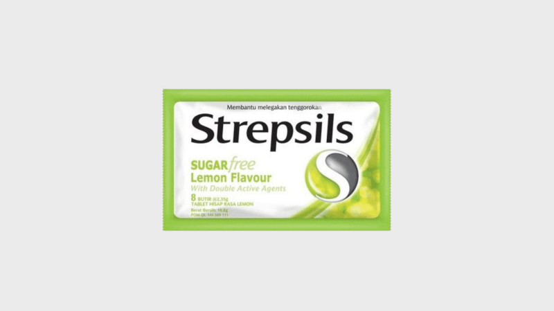Strepsils Permen Sugar Free Sachet 8 x 2.6 gr