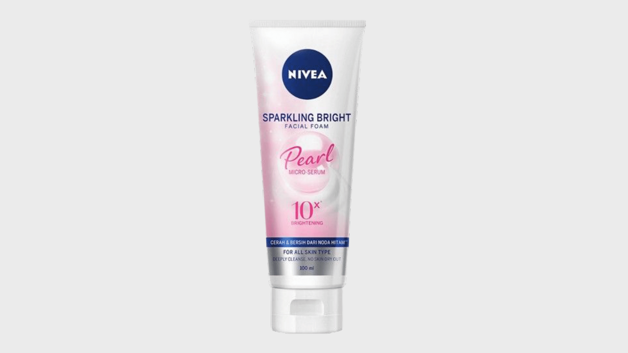 Nivea Sabun Cuci Muka Foam Sparkling Bright Tube 100 ml