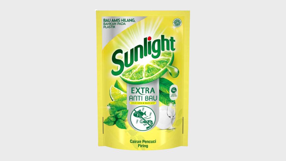 Sunlight Sabun Cuci Piring Jeruk Nipis & Mint Pouch 600-650 ml