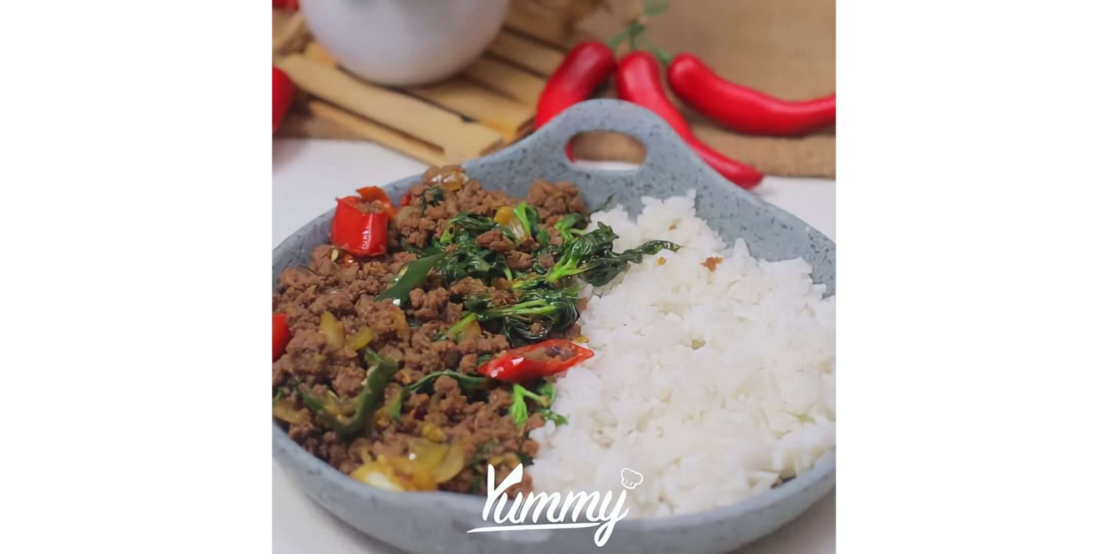 Resep Thai Beef Basil Rice Segari